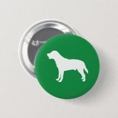 Badge Rond 5 Cm Bouton de Labrador (Devant & derrière)