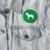 Badge Rond 5 Cm Bouton de Labrador (En situation)