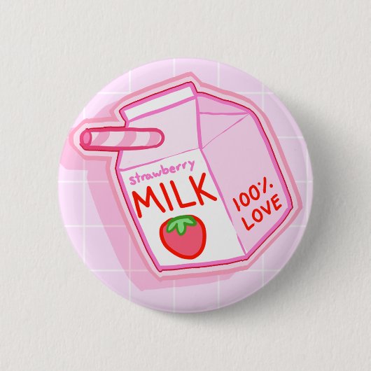 Badge Rond 5 Cm Bouton de lait (Devant)