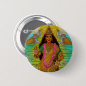 Badge Rond 5 Cm Bouton de Lakshmi de déesse (Devant & derrière)