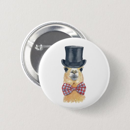 Badge Rond 5 Cm Bouton de lama (Devant & derrière)