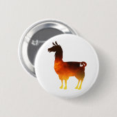 Badge Rond 5 Cm Bouton de lama du feu (Devant & derrière)