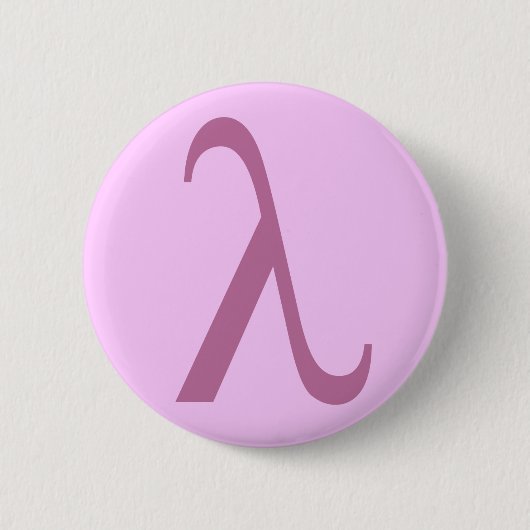 Badge Rond 5 Cm Bouton de lambda (Devant)