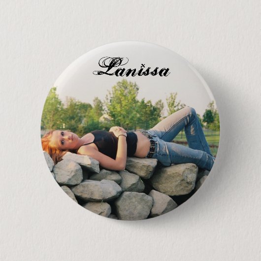 Badge Rond 5 Cm Bouton de Lanissa (Devant)
