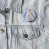 Badge Rond 5 Cm Bouton de lapin (En situation)