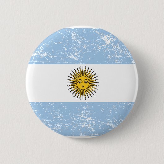 Badge Rond 5 Cm Bouton de l'Argentine (Devant)