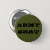 Badge Rond 5 Cm Bouton de l'armée (Devant & derrière)