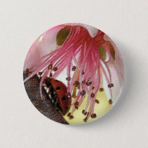 Badge Rond 5 Cm Bouton de lave-auto de coccinelle