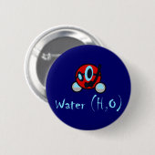 Badge Rond 5 Cm Bouton de l'eau (Devant & derrière)