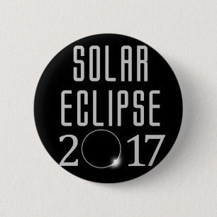 Badge Rond 5 Cm Bouton de l'éclipse solaire 2017