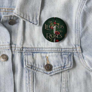 Badge Rond 5 Cm Bouton de légendes et de Roses