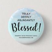 Badge Rond 5 Cm Bouton de l'église vraiment profondément béni (Devant)