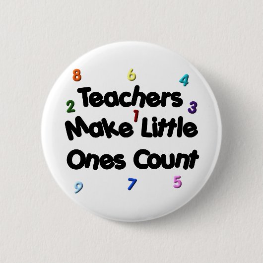 Badge Rond 5 Cm Bouton de l'enseignant principal (Devant)
