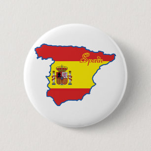 Badge Rond 5 Cm Bouton de l'Espagne