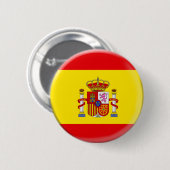 Badge Rond 5 Cm Bouton de l'Espagne (Devant & derrière)