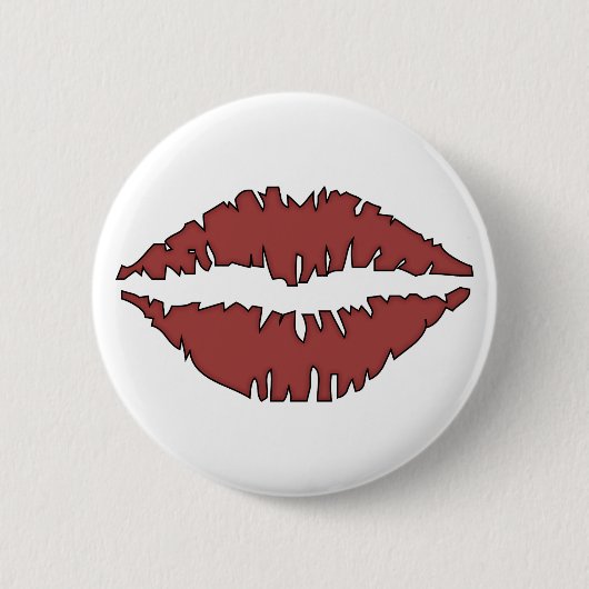 Badge Rond 5 Cm bouton de lèvres (Devant)