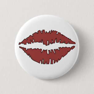 Badge Rond 5 Cm bouton de lèvres
