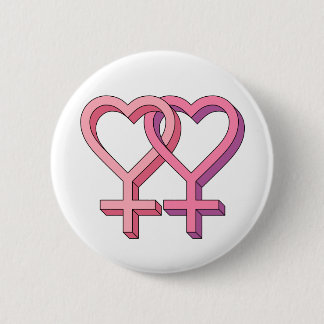 Badge Rond 5 Cm Bouton de LGBT Femme 2 Femme