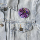 Badge Rond 5 Cm Bouton de libellule (En situation)