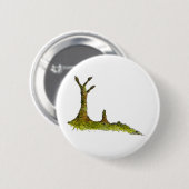 Badge Rond 5 Cm Bouton de lichens de Prototaxites (Devant & derrière)
