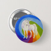 Badge Rond 5 Cm Bouton de licorne (Devant & derrière)