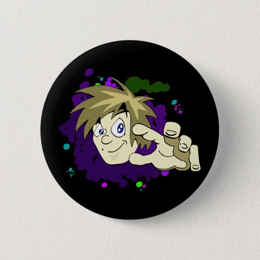 Badge Rond 5 Cm Bouton de l'illustrateur X (Devant)