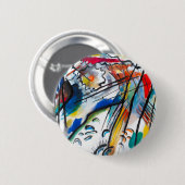 Badge Rond 5 Cm Bouton de l'improvisation 28 de Kandinsky (Devant & derrière)