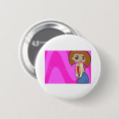 Badge Rond 5 Cm Bouton de Lion (Devant & derrière)