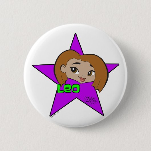 Badge Rond 5 Cm Bouton de Lion (Devant)