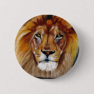Badge Rond 5 Cm bouton de lion
