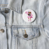 Badge Rond 5 Cm Bouton de Lion (En situation)