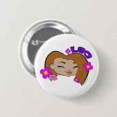 Badge Rond 5 Cm Bouton de Lion (Devant & derrière)