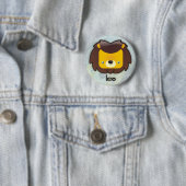 Badge Rond 5 Cm Bouton de Lion (En situation)