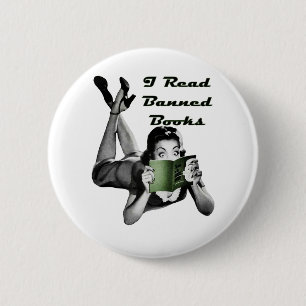 Badge Rond 5 Cm Bouton de livres interdits