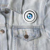 Badge Rond 5 Cm Bouton de l'oeil 03 de Cartoony (En situation)