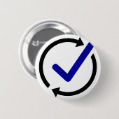 Badge Rond 5 Cm Bouton de LogCheck (Devant & derrière)
