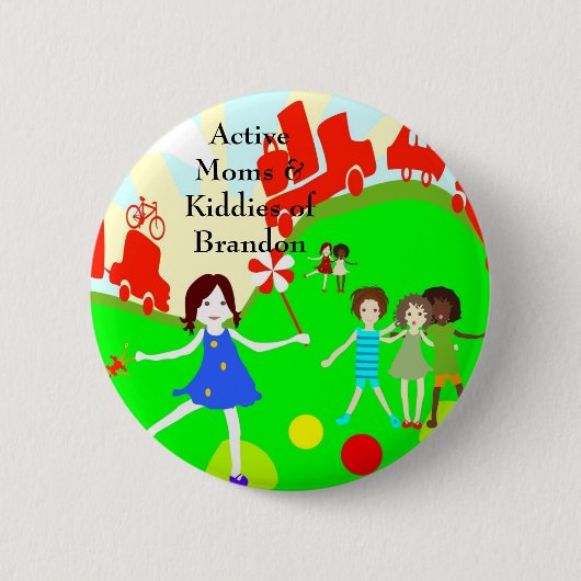 Badge Rond 5 Cm Bouton de logo (Devant)