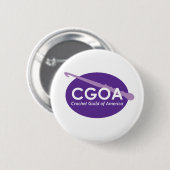 Badge Rond 5 Cm Bouton de logo de CGOA (Devant & derrière)