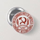 Badge Rond 5 Cm Bouton de logo de CPUSA (Devant & derrière)