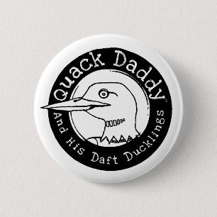 Badge Rond 5 Cm Bouton de logo de dingue de papa de charlatan