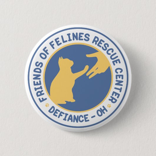 Badge Rond 5 Cm Bouton de logo de FFRC (Devant)