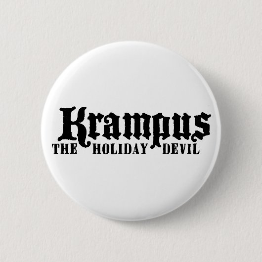 Badge Rond 5 Cm Bouton de logo de Krampus (Devant)