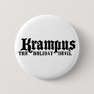 Badge Rond 5 Cm Bouton de logo de Krampus