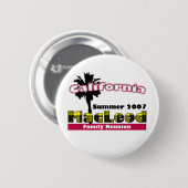 Badge Rond 5 Cm Bouton de logo de la Réunion (Devant & derrière)