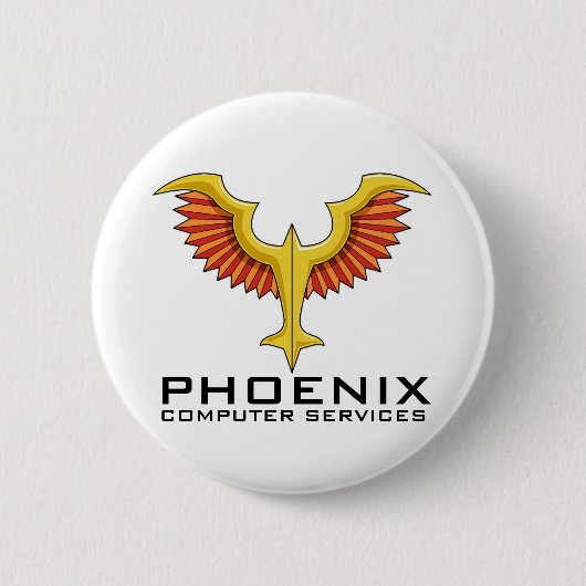 Badge Rond 5 Cm Bouton de logo de PHOENIX (Devant)