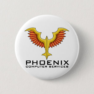 Badge Rond 5 Cm Bouton de logo de PHOENIX