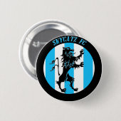 Badge Rond 5 Cm Bouton de logo de Skycatz (Devant & derrière)