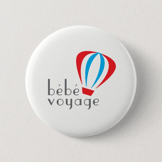 Badge Rond 5 Cm Bouton de logo de voyage de Bebe (Devant)