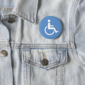 Badge Rond 5 Cm Bouton de logo d'handicap (En situation)