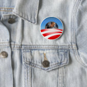 Badge Rond 5 Cm Bouton de logo d'Obama (En situation)